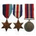 WW2 Normandy Operation Epsom Casualty Medal Group of Three - Rfm. S. Piddington, 2nd Bn London Rifle Brigade (8th Bn Rifle Brigade) - K.I.A. 28/6/44