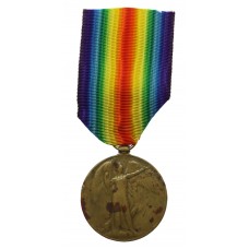 WW1 Victory Medal - Sgt. W. Fox, Essex Regiment - K.I.A. 26/3/17