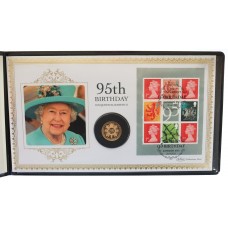 2021 Queen Elizabeth II's 95th Birthday Gold Proof £1 Coin Cover