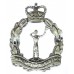 Royal Observer Corps Chrome Cap Badge - Queen' Crown