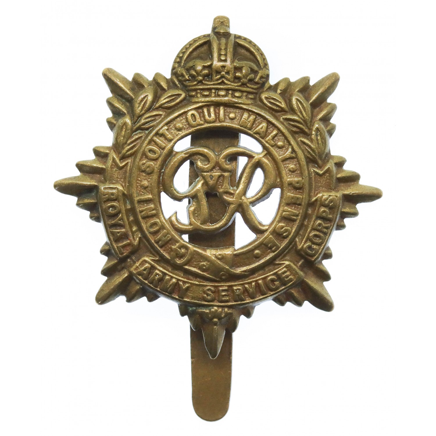 George Vi Royal Army Service Corps (r.a.s.c.) Cap Badge