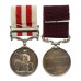 Indian Mutiny Medal (Clasp - Central India) and Army Long Service & Good Conduct Medal Pair - Sergt. G. Bloor, 95th Regiment of Foot (Derbyshire)