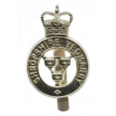 Shropshire Yeomanry Anodised (Staybrite) Cap Badge