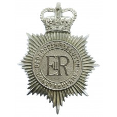 Bedfordshire & Luton Constabulary Helmet Plate - Queen's Crow