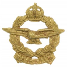 South African Air Force (S.A.A.F.) Cast Cap Badge - King's Crown