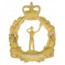 Royal Observer Corps Officer's Silvered Cap Badge - Queen's Crown