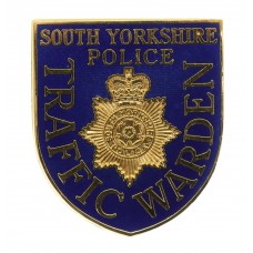 South Yorkshire Police Traffic Warden Enamelled Cap Badge 