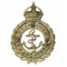 Admiralty Constabulary White Metal Cap Badge - King's Crown