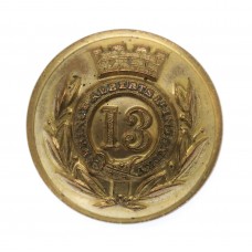 Victorian 13th (1st Somersetshire, Prince Albert's Light Infantry) Regiment of Foot Officer's Button (25mm)