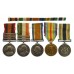 QSA (3 Clasps), KSA (2 Clasps), British War Medal, Victory Medal and South African Police Good Service Medal Group of Five - Pte. A. Keers, 17th Lancers and 4th South African Horse