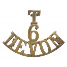 6th Territorial Bn. Devonshire Regiment (T/6/DEVON) Shoulder Title