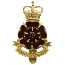 Queen's Lancashire Regiment Enamelled Cap Badge