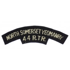 North Somerset Yeomanry 44th Royal Tank Regiment (NORTH SOMERSET YEOMANRY/44 R.T.R.) Cloth Shoulder Title
