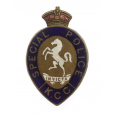 Kent County Constabulary Special Police Enamelled Lapel Badge