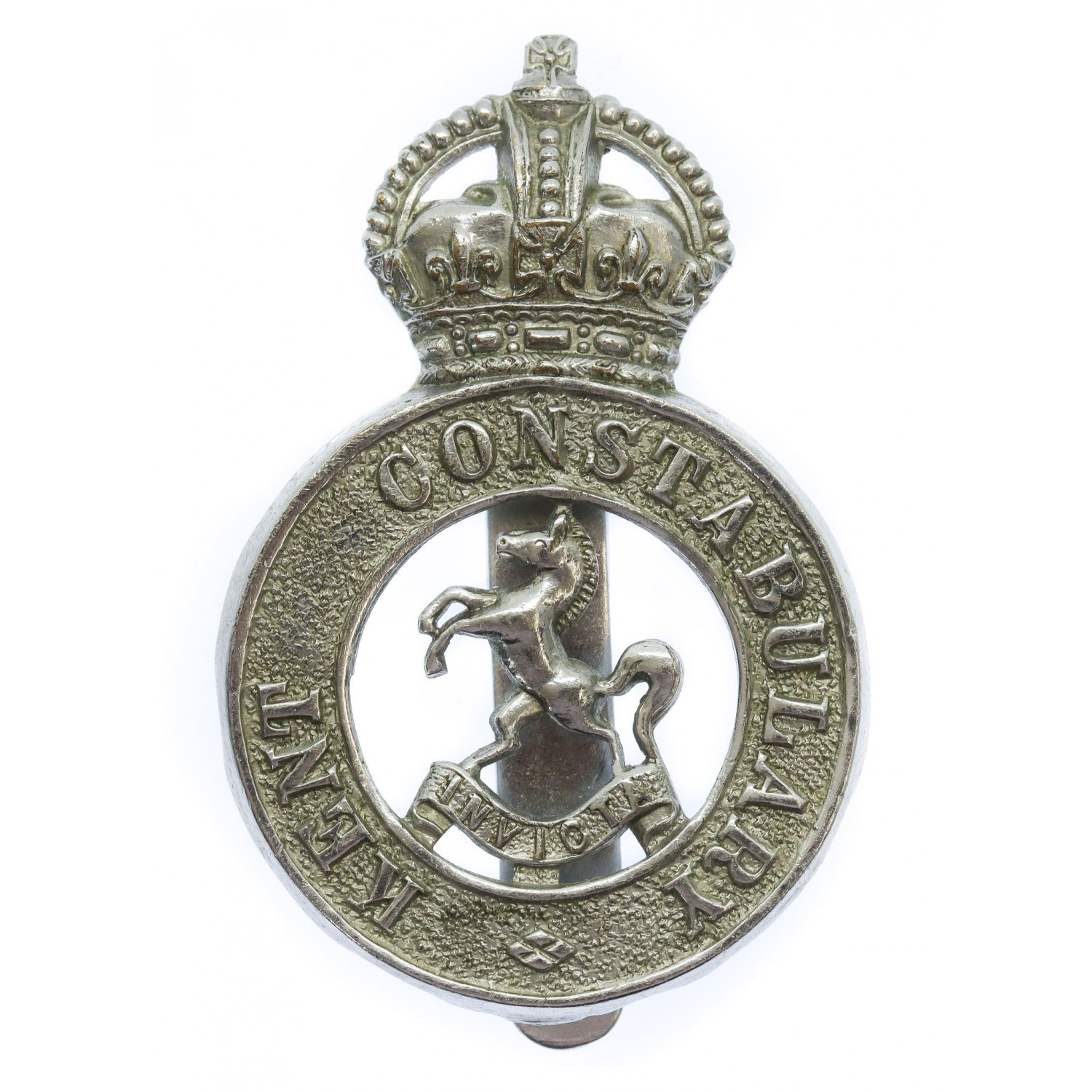 Kent Constabulary Cap Badge - King's Crown