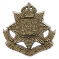East Surrey Regiment WW2 Plastic Economy Cap Badge