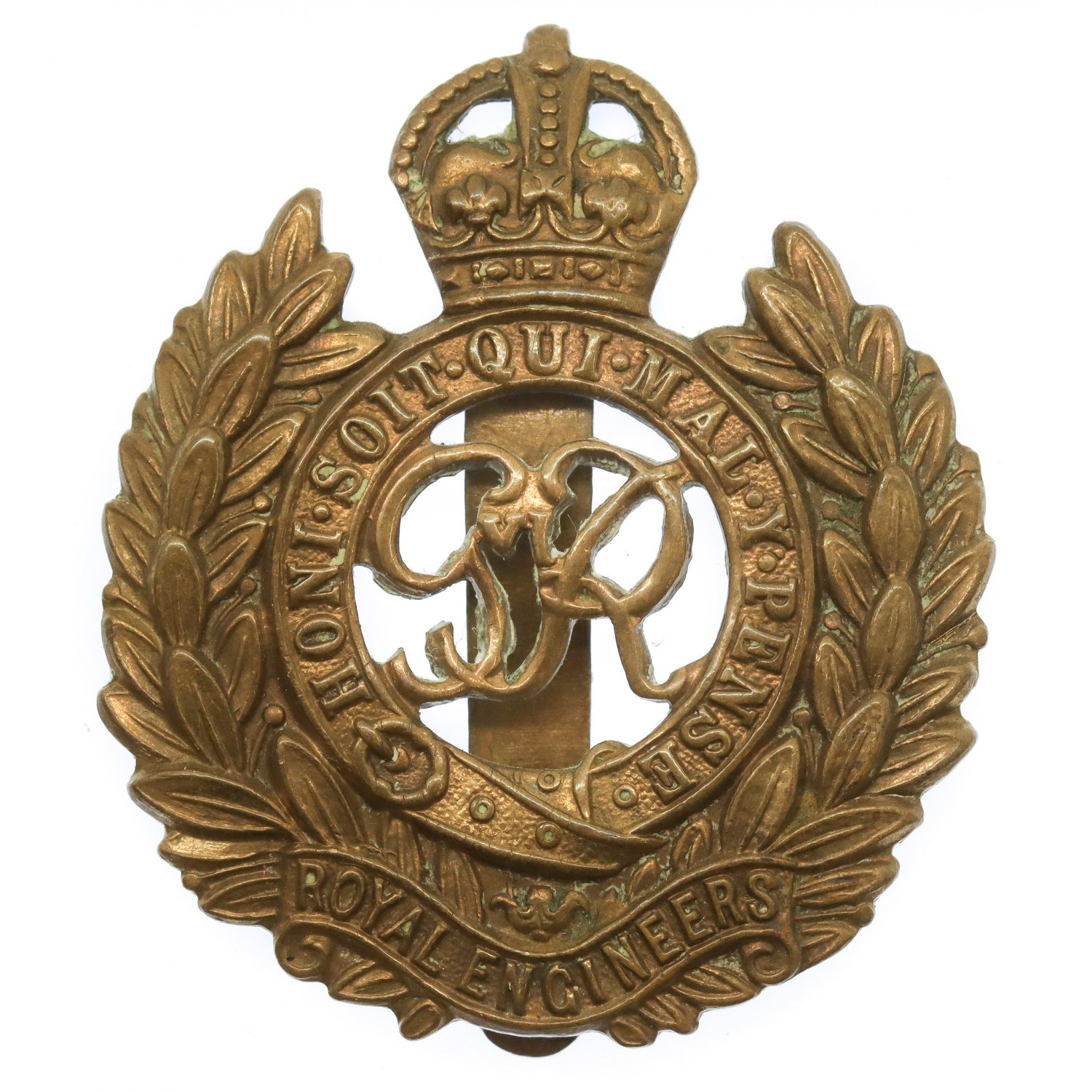 George VI Royal Engineers Cap Badge