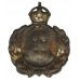 Dorset Constabulary Wreath Helmet Plate - King's Crown