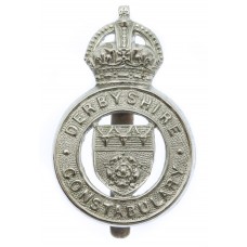 Derbyshire Constabulary Cap Badge - King's Crown