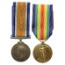 WW1 British War & Victory Medal Pair - 2nd Lieut. C.E. Hopkins
