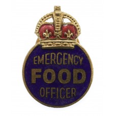 WW2 Ministry of Food Emergency Food Officer Enamelled Lapel Badge