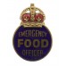 WW2 Ministry of Food Emergency Food Officer Enamelled Lapel Badge