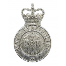 River Tyne Police Cap Badge - Queen's Crown