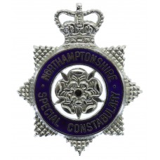 Northamptonshire Special Constabulary Senior Officer's Enamelled Cap Badge - Queen's Crown