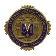 County Borough of Southend -on- Sea Constabulary Enamelled Lapel Badge