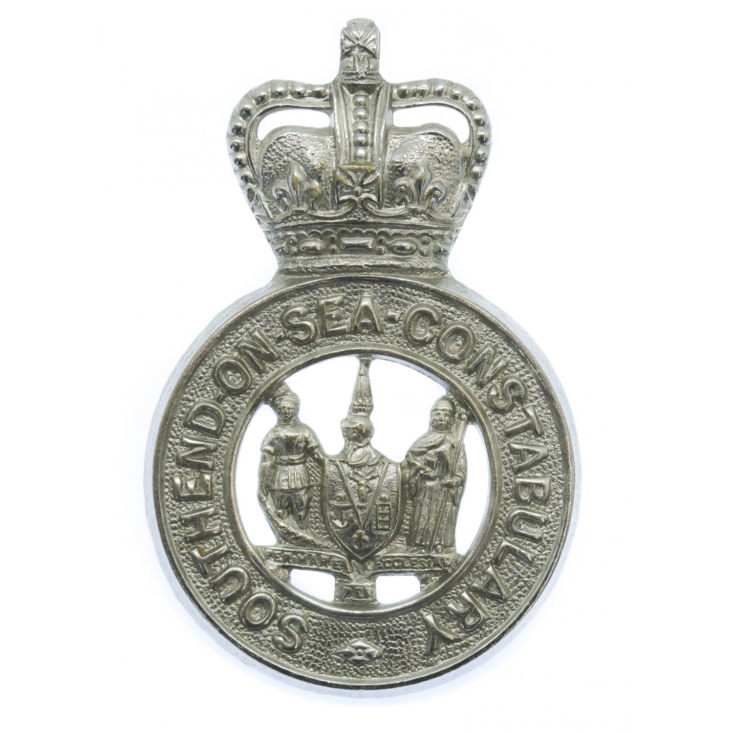 Southend -on- Sea Constabulary Cap Badge - Queen's Crown