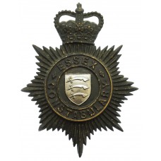 Essex Constabulary Night Helmet Plate - Queen's Crown