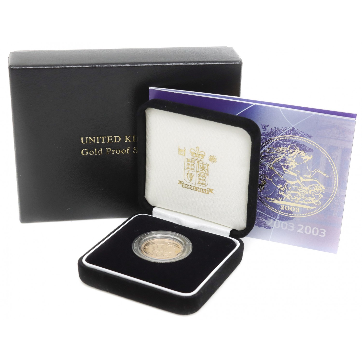 Royal Mint 2003 United Kingdom 22ct Gold Proof Sovereign Coin