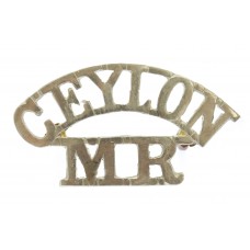 Ceylon Mounted Rifles (CEYLON/M.R.) Shoulder Title