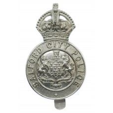 Salford City Police Cap Badge - King's Crown