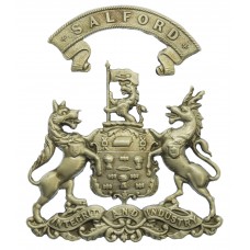 Salford City Police Coat of Arms Helmet Plate 