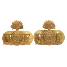 Pair of Royal Northumberland Fusiliers Shoulder Titles 