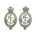 Pair of Belfast Harbour Police Collar Badges - King's Crown