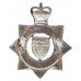 Leicestershire and Rutland Constabulary Senior Officer's Enamelled Cap Badge - Queen's Crown