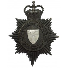 Leicestershire and Rutland Constabulary Night Helmet Plate - Queen's Crown