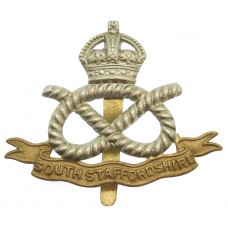 South Staffordshire Regiment Cap Badge - King's Crown