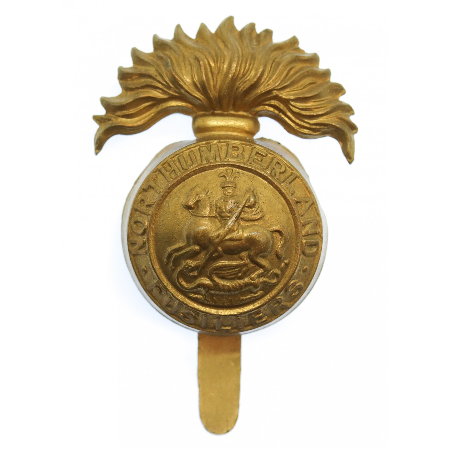 Northumberland Fusiliers Brass Cap Badge