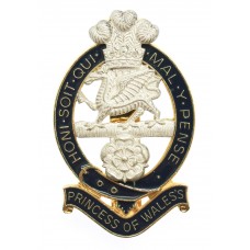 Princess of Wales's Royal Regiment Enamelled Cap Badge