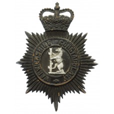 Warwickshire Constabulary Night Helmet Plate - Queen's Crown