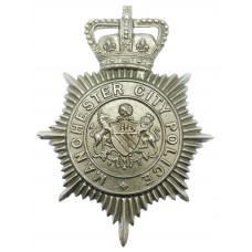 Manchester City Police Helmet Plate - Queen's Crown