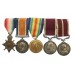 WW1 1914-15 Star, British War Medal, Victory Medal, EdVII LS&GC and Meritorious Service Medal Group of Five - W.O.Cl.II H.J. Burridge, Royal Engineers