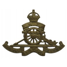 Royal New Zealand Artillery Cap Badge - King's Crown