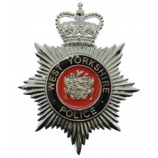 West Yorkshire Police Enamelled Helmet Plate - Queen's Crown