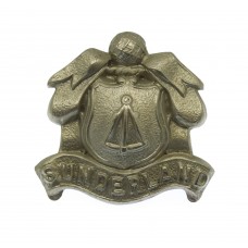 Sunderland Borough Police White Metal Collar Badge 