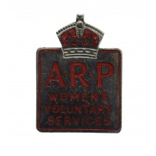 Air Raid Precautions (A.R.P.) Women's Voluntary Service Lapel Badge
