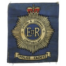 Devon & Cornwall Constabulary Police Cadets Printed Cloth Patch Badge